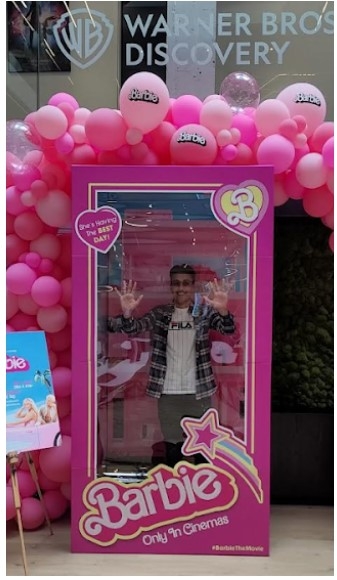 Abdul in a Barbie box
