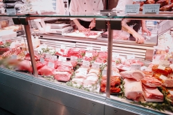 Picture of a meat counter