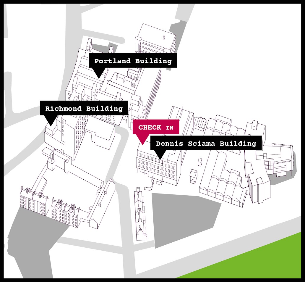 Map of the University Northern Quarter for the Festival of Crime