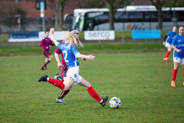 Women playing football