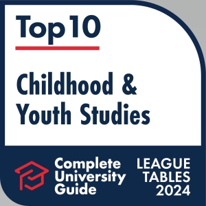 Complete University Guide Top 10 Childhood and Youth Studies 2024