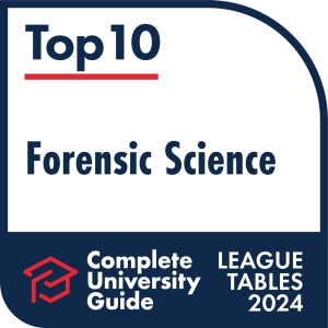 top 10 forensic science complete university guide leage tables 2024 logo