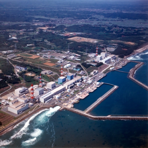 Fukushima nuclear plant areial shot credit TEPCO