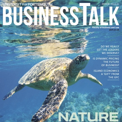 UoP Business Talk magazine front cover square