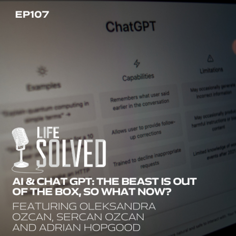 Picture of a ChatGPT chat with Life Solved logo and introduction title 