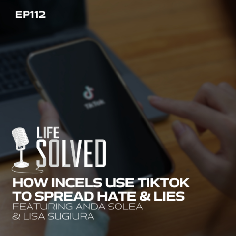 Person opening TikTok app with Life Solved logo and introduction title 
