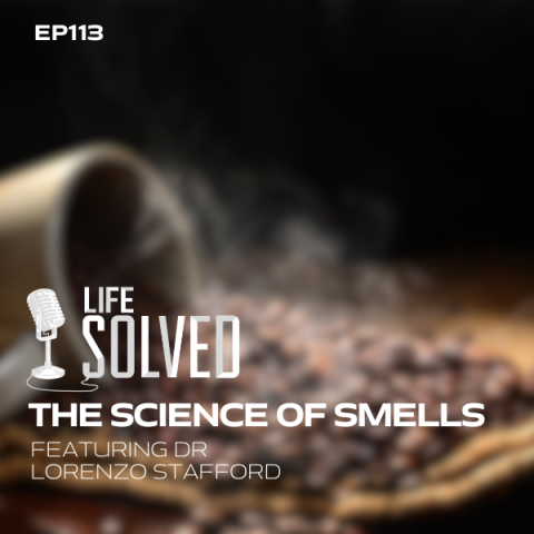 The science of smells card image with coffee