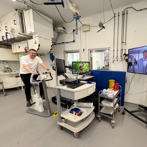 Dr Joe Costello in the Extreme Environments Laboratory