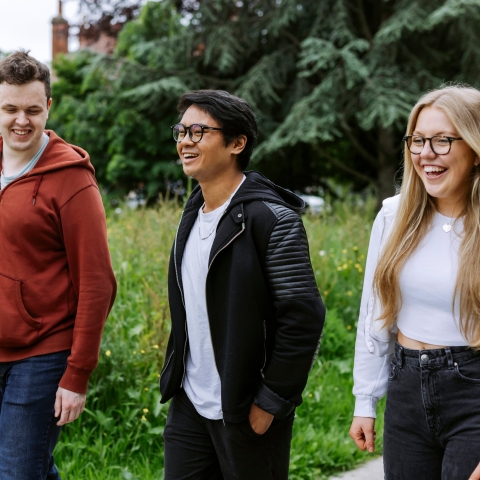 Students talking