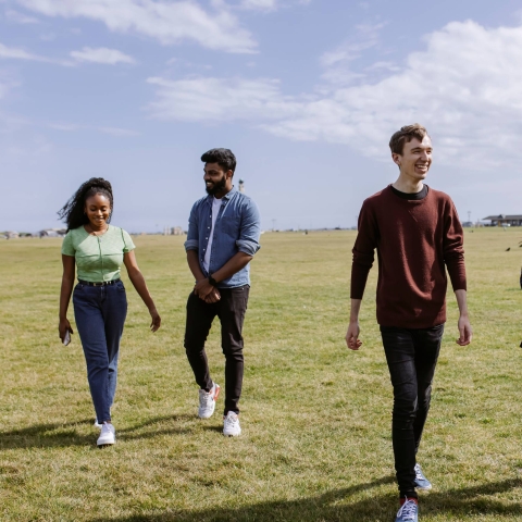 Students on Southsea Common