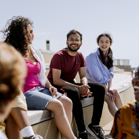University of Portsmouth international students at Southsea seafront