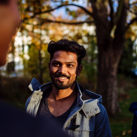 Male international student