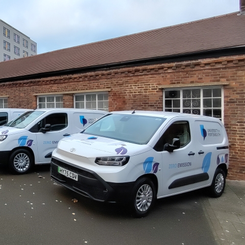 University's fleet of electric vehicles 