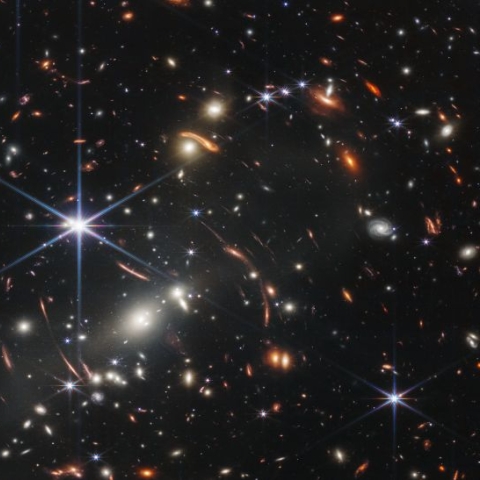 Thousands of galaxies taken from the James Webb Space Telescope