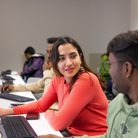 students in computer lab