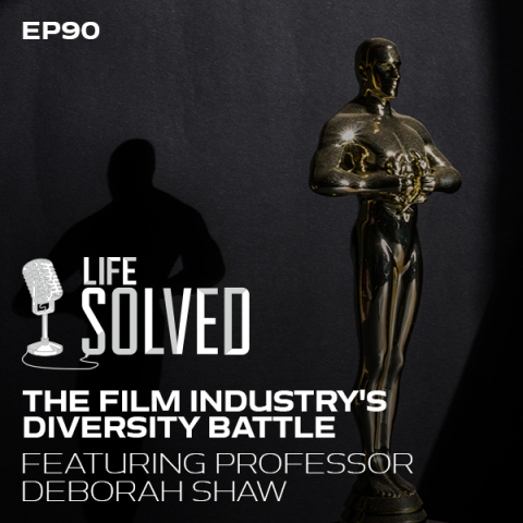 Tackling Racial & Gender Inequality in TV and Film, with life solved Logo and introduction title