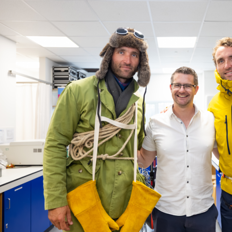 Dr Joe Costello and The Turner Twins in the Extreme Environments Lab
