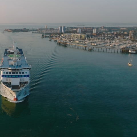 Picture of ferry at Portsmouth port