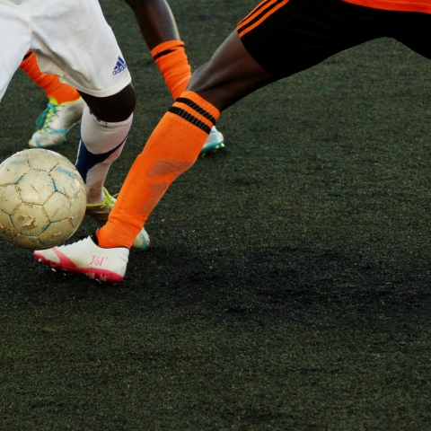 two football players