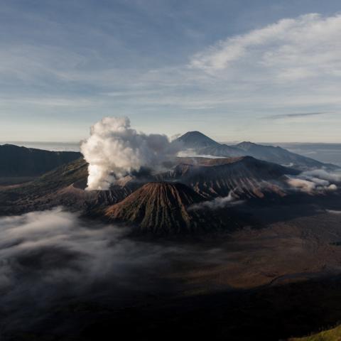 Volcanic eruption at Mount Etna