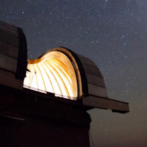 Astronomical observatory under the stars