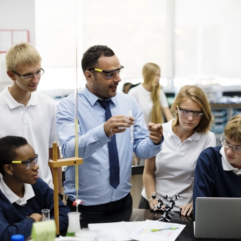 Postgraduate apprentice on teaching practice