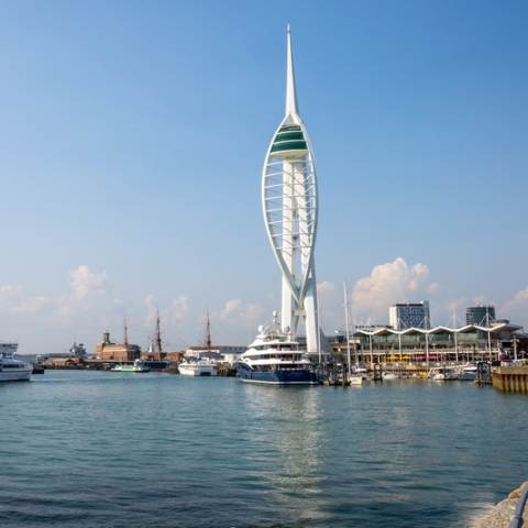 The Spinnaker tower from The Point