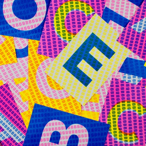 Close-up design alphabet