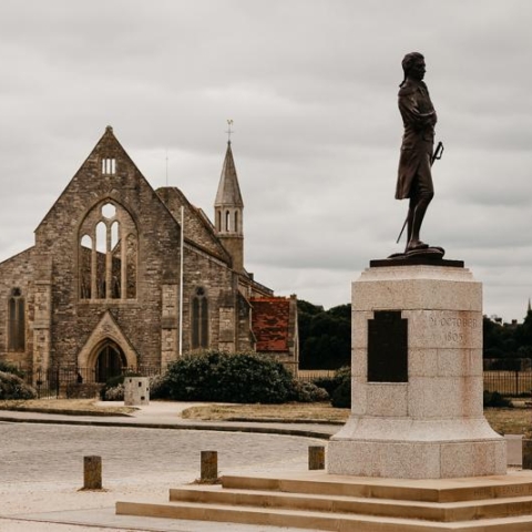 External shot of Garrison Church, Old Portsmouth