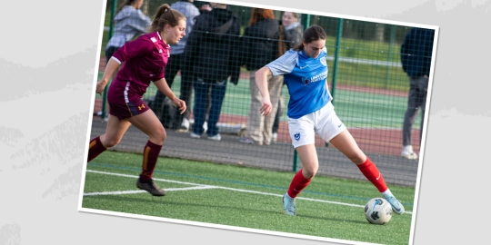 A game of womens football 