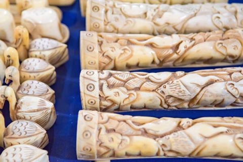 A collection of Ivory carvings