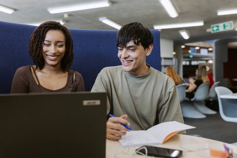 Staff celebrating Wear Red Day