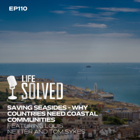 Skyline of Portsmouth with life solved logo and introduction title 