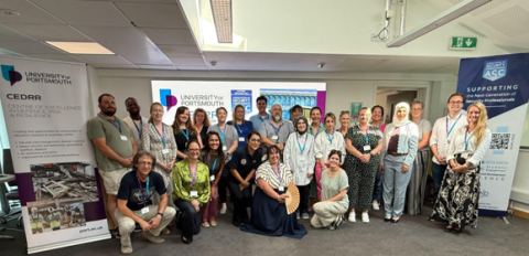 Participants and panel gathered for the Women in Risk and Security conference