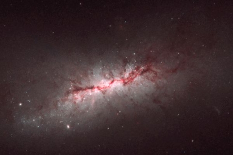 Galaxy image taken by the Space Hubble Telescope