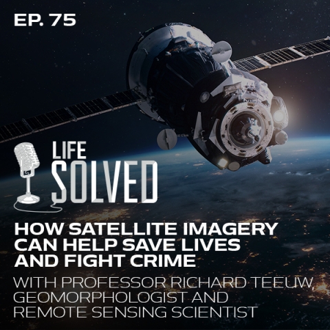  How Satellite Imagery Can Save Lives and Help Fight Crime - Logo with introduction title