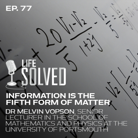 Is Information the Fifth Form of Matter? Logo with introduction title