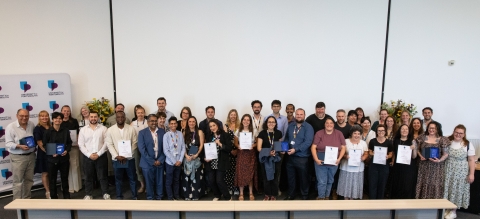 Group photo of VC awards winners