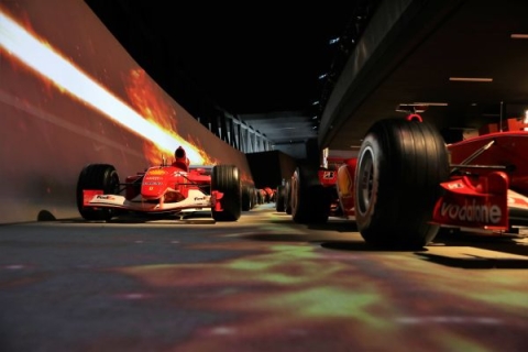 Two Formula One cars 