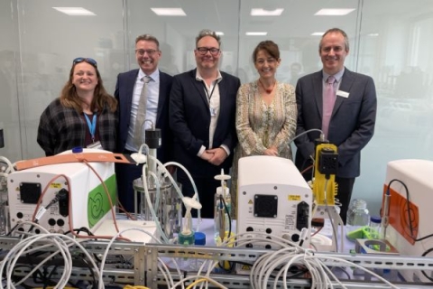 Government Minister Jo Churchill MP with the Global Plastic Policy Centre team