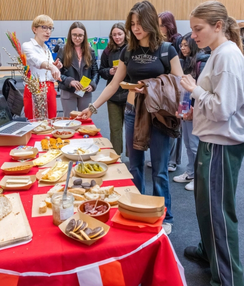 Polish stand with a selection of traditional dishes, for Festival of Cultures