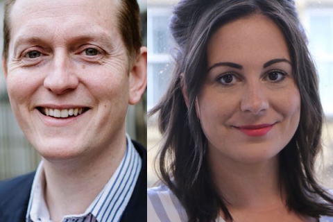 Dr Stephen Corbett and Amy Barlow