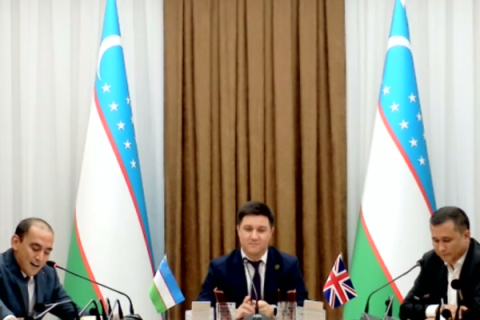 Signing ceremony with Uzbek institutions