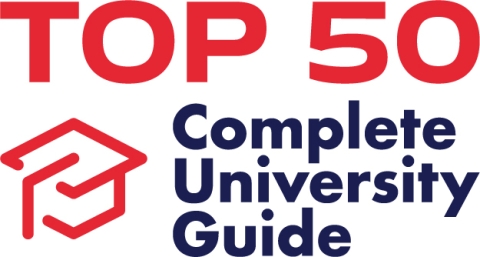 Top 50 badge for The Complete University Guide
