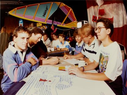 Freshers’ Fayre in the 1990's