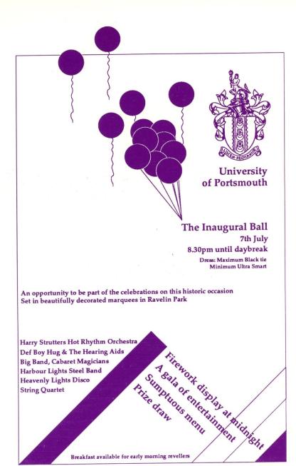 Inaugural Ball invitation
