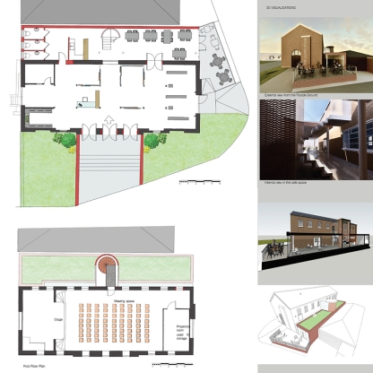 Building and Heritage Conservation: Fort Cumberland - Floor plan and 3D visualisation