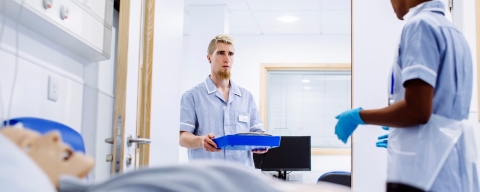 SHSSW photo shoot, November 2018 Nursing, Operating Department Practice (ODP) and Paramedic Science students.