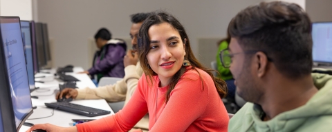 students in computer lab