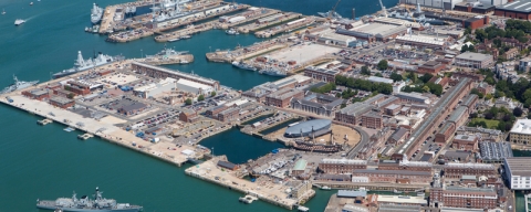 Aerial Photography of Portsmouth Naval Base (July 2019)